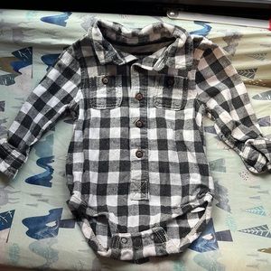 OshKosh Bgosh Flannel onesie